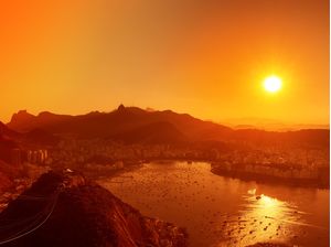 PAISAGEM CARIOCA - LINDO PÔR DO SOL
