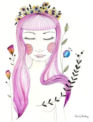 MENINA COLORIDA