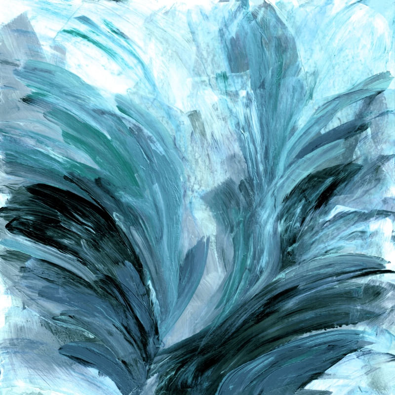 PEACOCK SPLASH 2, OCEAN BLUE