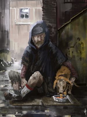 MAN AND HIS DOG