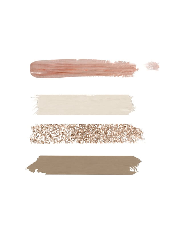 PINCELADAS NUDE/ GLITTER