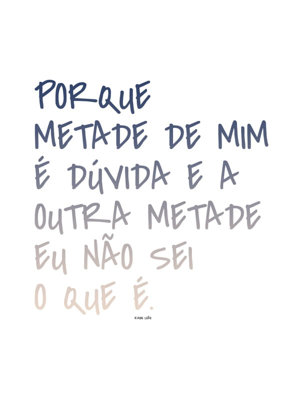 METADE DE MIM