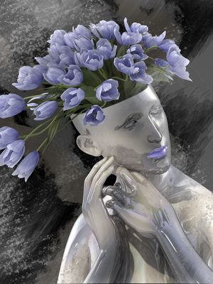 FLOWER METAL GIRL 7