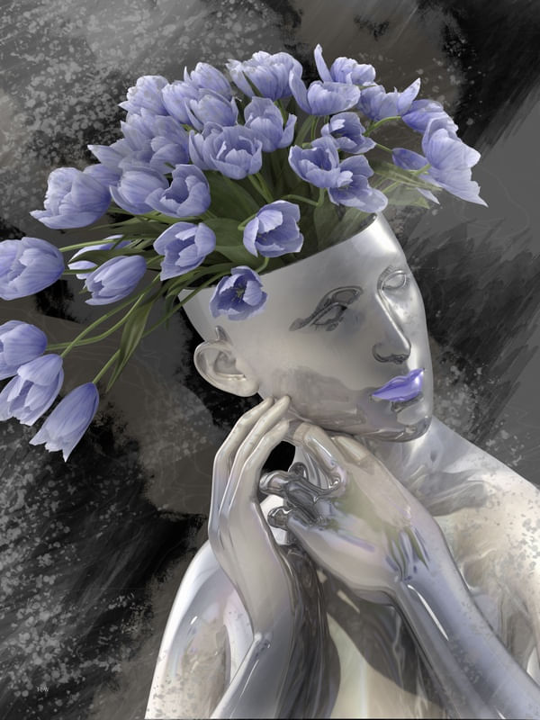 FLOWER METAL GIRL 7