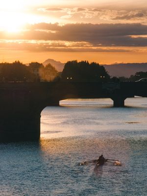 PÔR DO SOL EM FLORENÇA