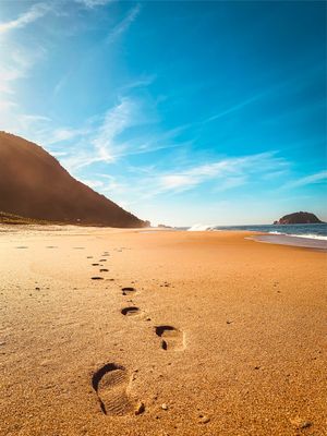 PEGADAS DE AREIA