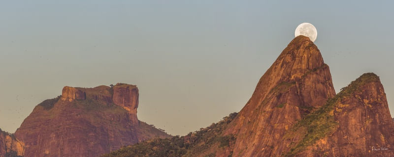 PÔR DA LUA CHEIA NOS DOIS IRMÃOS, RIO DE JANEIRO
