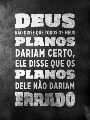 PLANOS DE DEUS