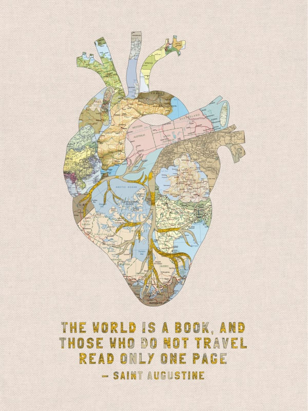 A TRAVELER'S HEART + QUOTE