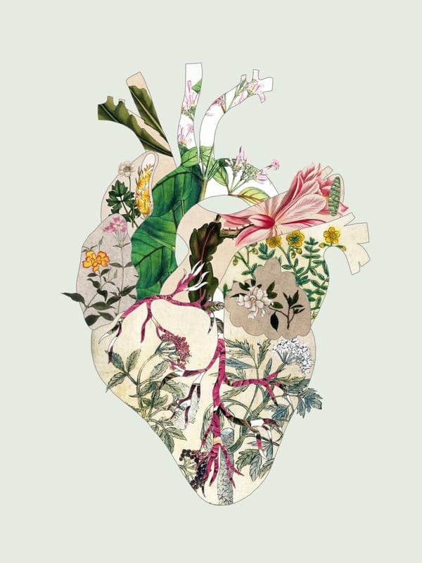 VINTAGE BOTANICAL HEART