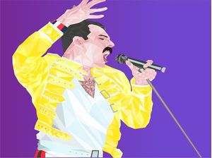 FREDDIE MERCURY LIVE AT WEMBLEY '86.