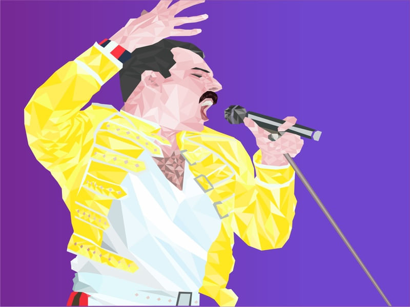 FREDDIE MERCURY LIVE AT WEMBLEY '86.