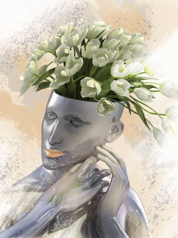 FLOWER METAL GIRL 8