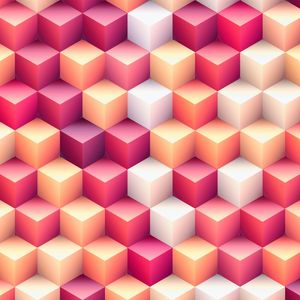 COLORFUL CUBES I - SQUARE