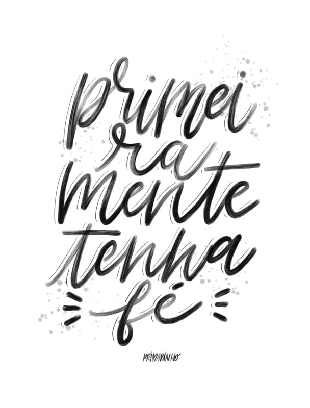 PRIMEIRAMENTE TENHA FÉ BLACK
