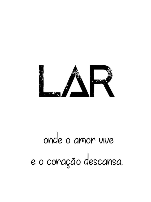 LAR, ONDE O AMOR VIVE.
