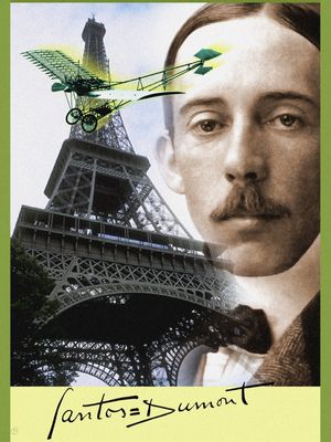 SANTOS DUMONT RETRATO COLAGEM