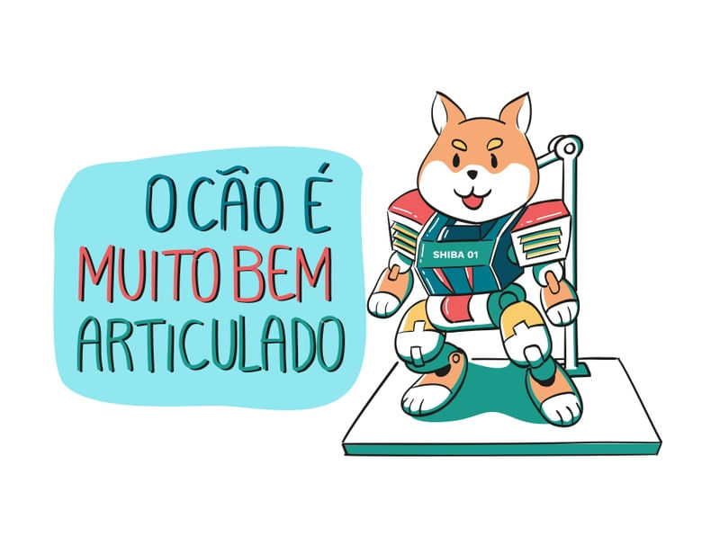 O CÃO É MUITO BEM ARTICULADO