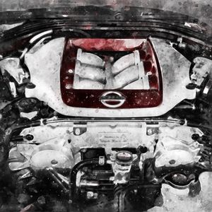 SKETCH MOTOR NISSAN AQUARELA