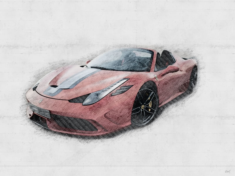 SKETCH FERRARI F430 SCUDERIA