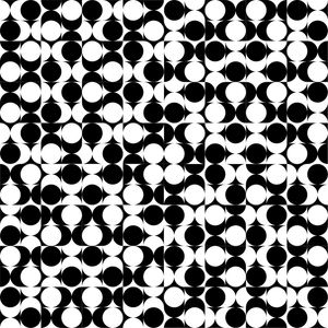 GEOMETRIC BLACK & WHITE BUBBLES