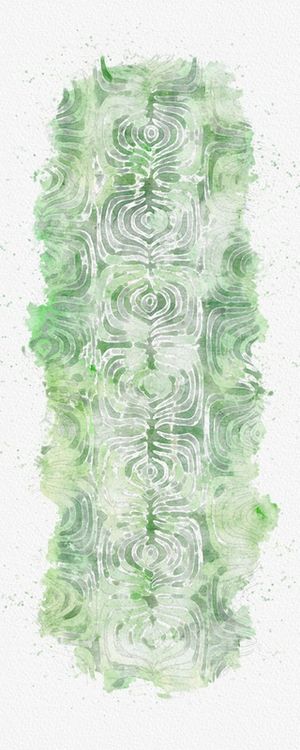 PANORAMICO VERTICAL MOTIVO INDIGENA 1 AQUARELA