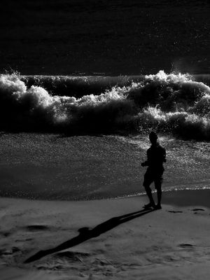 SHADOWS ON THE BEACH