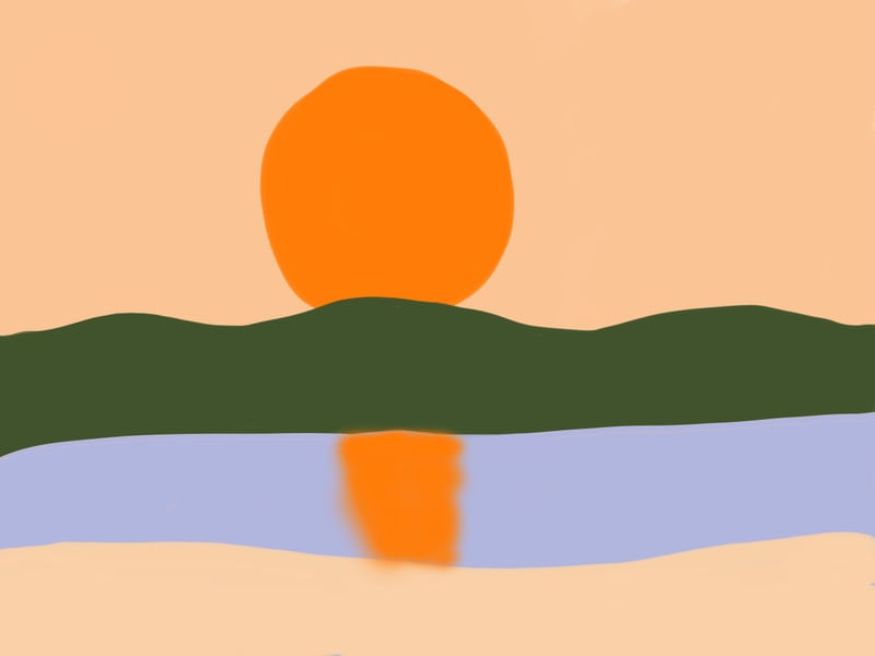 PÔR DO SOL - MAR
