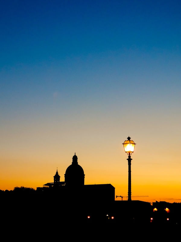 PÔR DO SOL EM FLORENÇA (ITÁLIA)