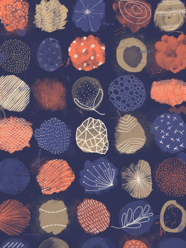 AQUARELA CIRCULOS GEOMETRICO