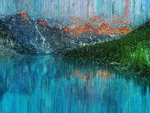 LAGO E CÉU EM TINTA