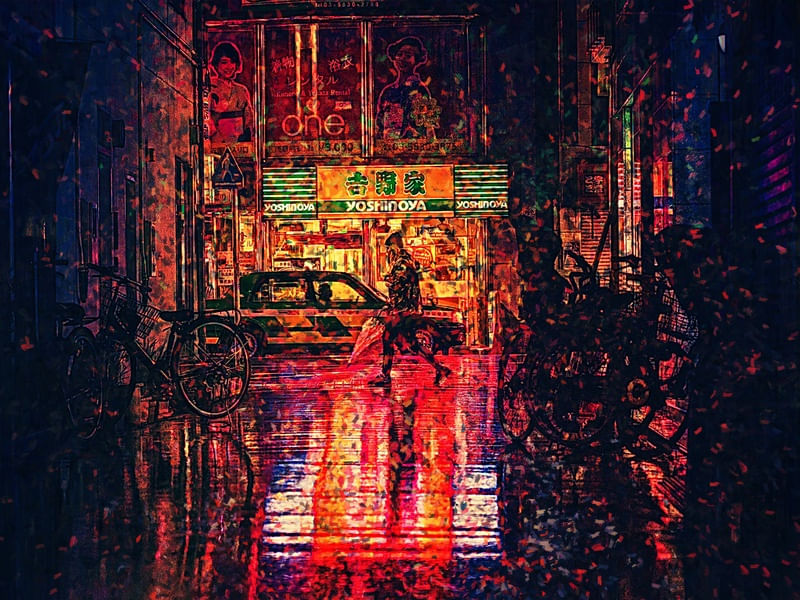 BECO ORIENTAL EM TINTA