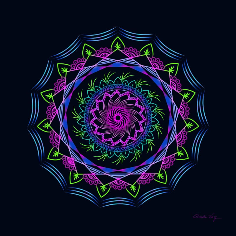 MANDALA FLUIR NEON
