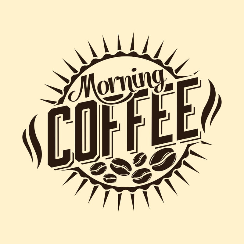 MORNING COFFEE LIGHT SQUARE BROWN
