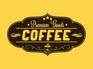 PREMIUM GOODS COFFEE YELLOW