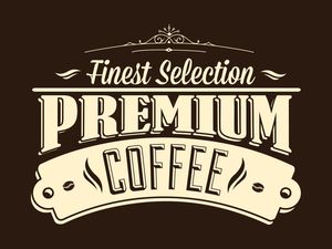 FINEST SELECTION PREMIUM COFFEE BROWN