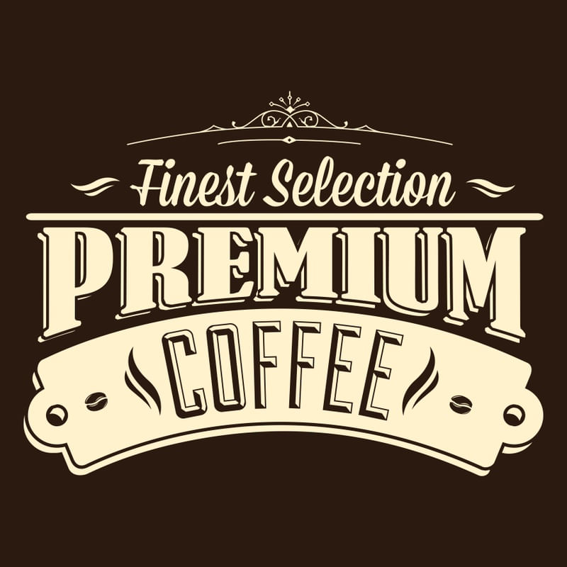 FINEST SELECTION PREMIUM COFFEE SQUARE BROWN