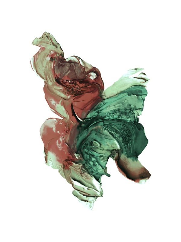 BUTTERFLY FLOW, RUST GREEN 1