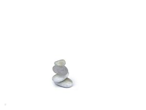 TOTEM BRANCO COM CRISTAL