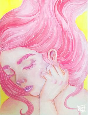 ROSE GIRL WATERCOLOR