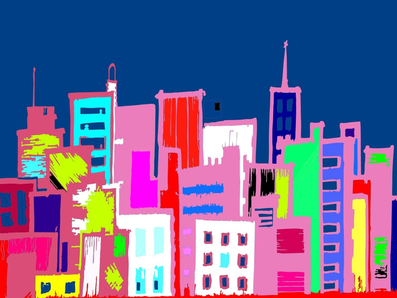 CIDADE AZUL E ROSA