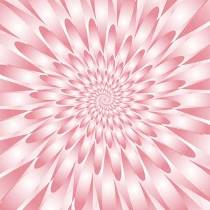 SPIRAL PINK FLOWER ART