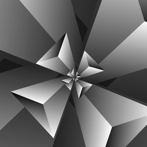BLACKISH TRENDY TRIANGLE PATTERN