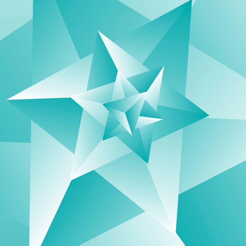 BLUISH TRENDY TRIANGLE PATTERN