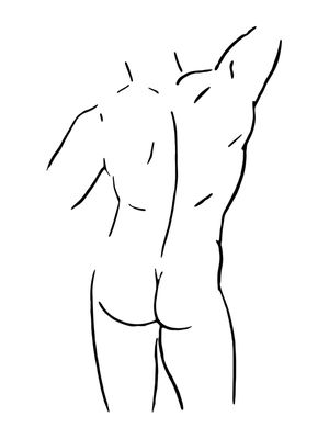 CORPO MASCULINO 2 - PRETO E BRANCO