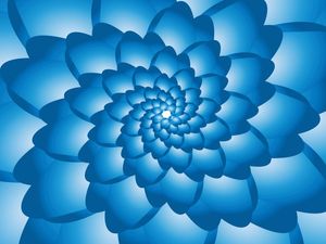 BLUE FLOWER SWIRL PATTERN