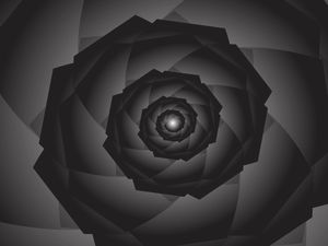 MONO CHROME TECH SPIRAL PATTERN