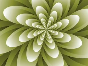 ABSTRACT OPTICAL ILLUSION FLOWER