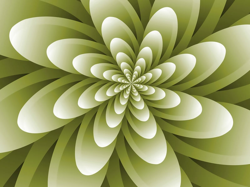 ABSTRACT OPTICAL ILLUSION FLOWER