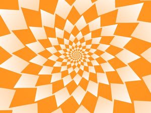 ABSTRACT ORANGE GEOMETRIC